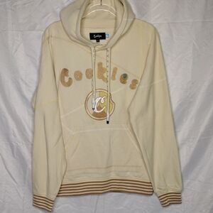 Cookies Show N Prove Cream Fleece Embroidered Pullover Hoodie Mens S